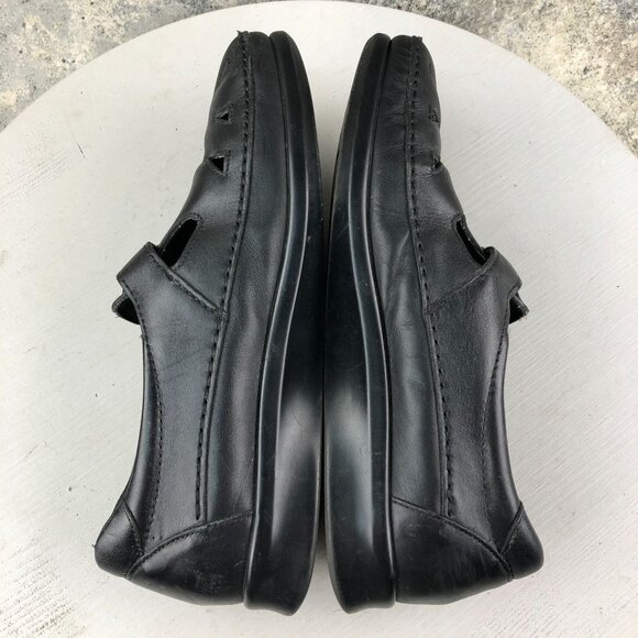 SAS Women's Size 9.5M Roamer Black Leather Mary Jane Hook & Loop Comfort Shoes - Picture 10 of 16